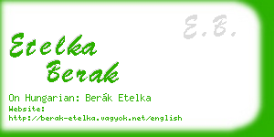 etelka berak business card